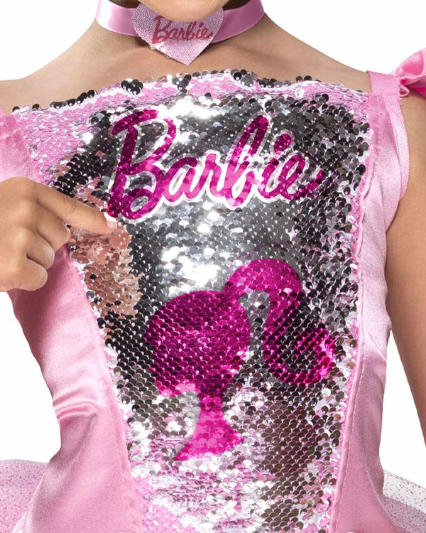Barbie Ballerina Costume Girls Pink Tutu Dress