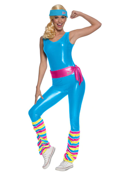 Barbie Exercise Costume Movie Deluxe Adult Jumpsuit_1