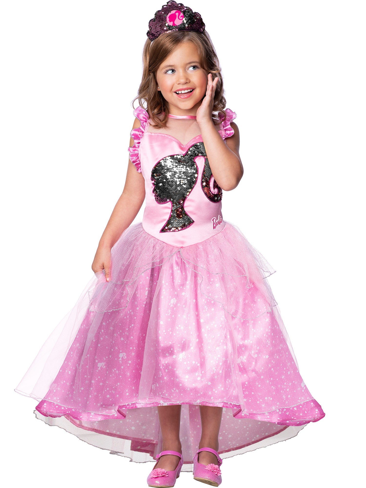 Barbie Princess Girls Pink Ballerina Costume 1