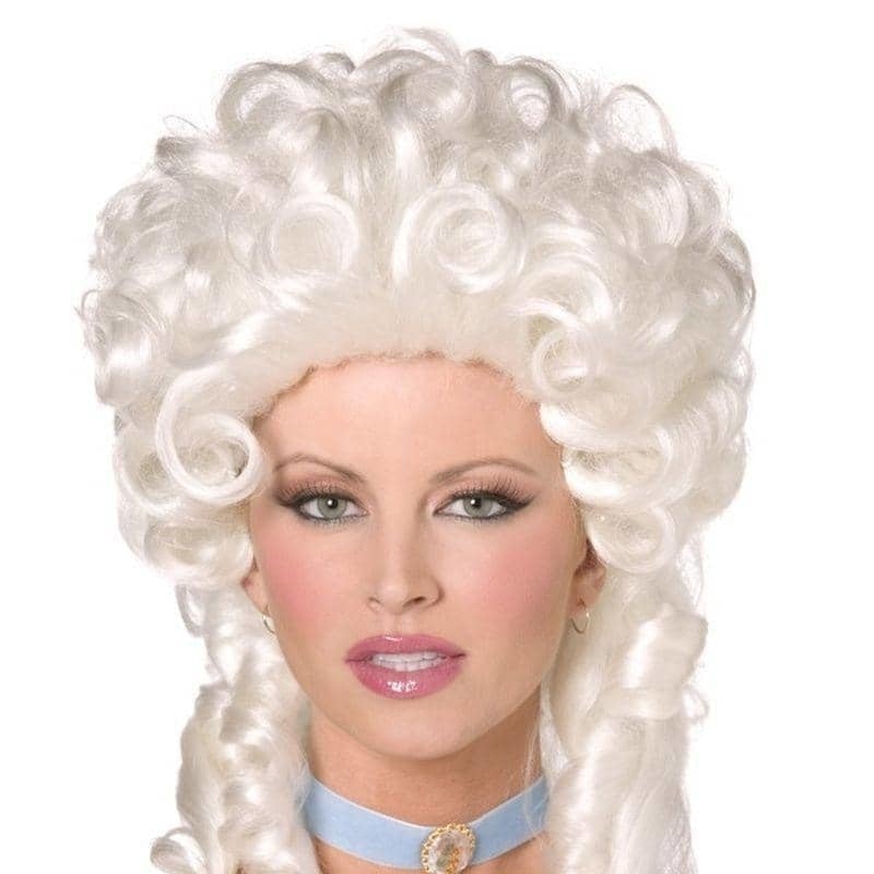 Baroque Adult White Marie Antoinette Wig Costume Accessory 2