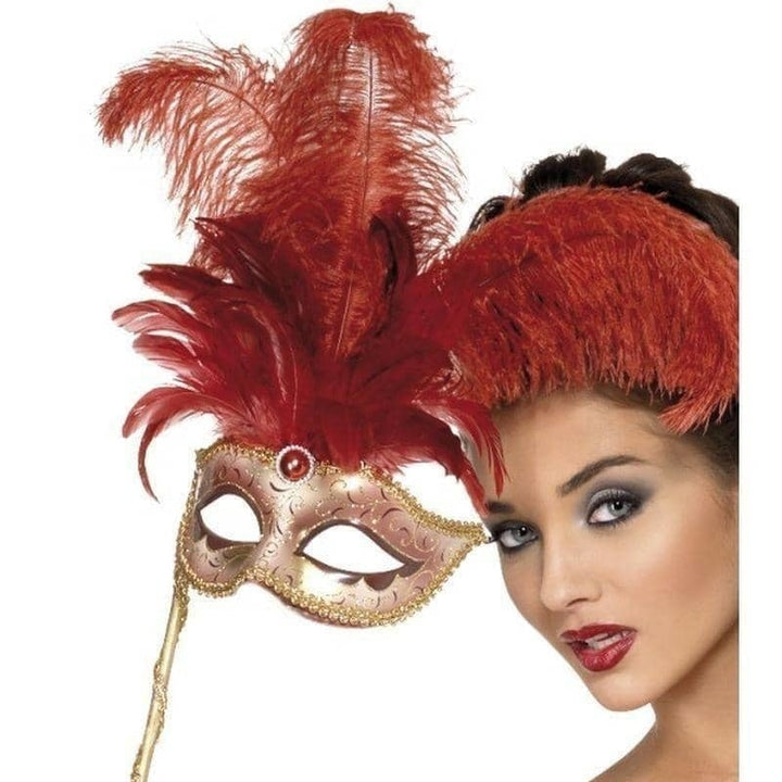 Baroque Fantasy Eyemask Adult Red_1