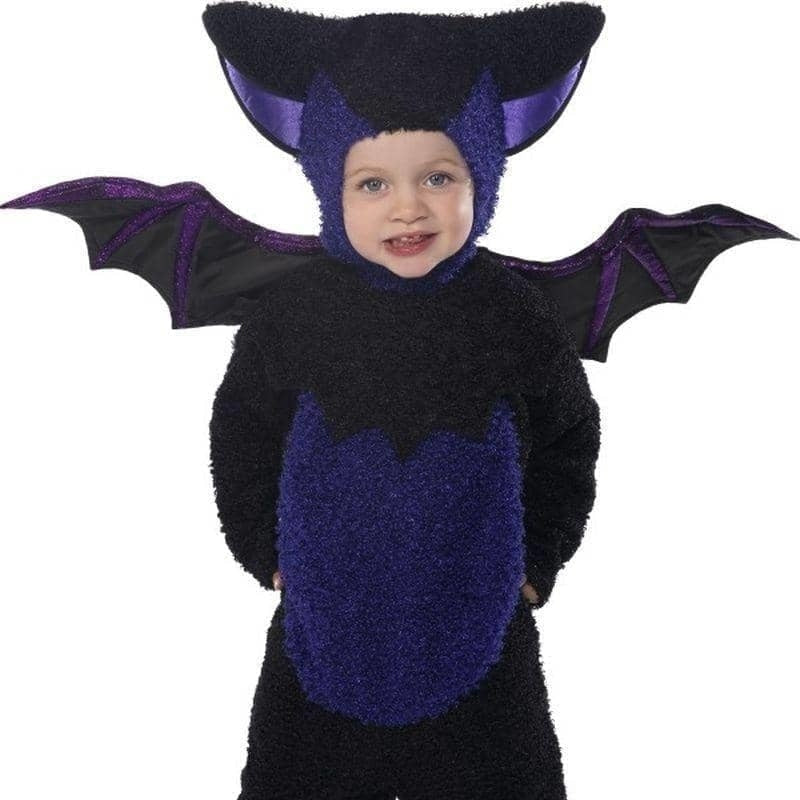 Bat Costume Kids Black Purple 1