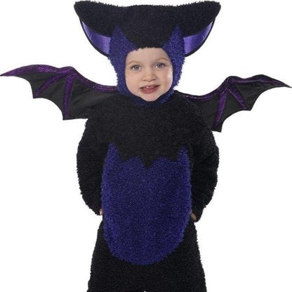 Bat Costume Kids Black Purple 1