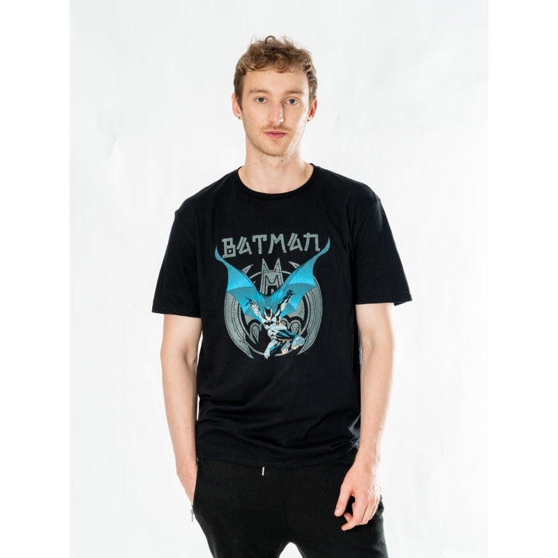 Batman Black Adult Anime Cape T-Shirt DC 1