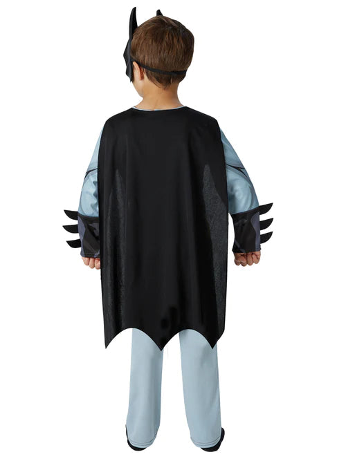 Batman Costume Classic Boys Comic Book Grey Batsuit 2