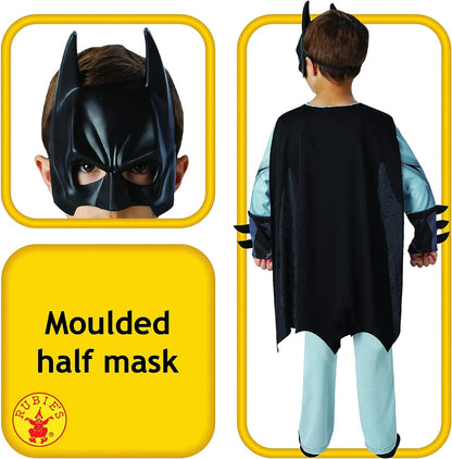 Batman Costume Classic Boys Comic Book Grey Batsuit 3