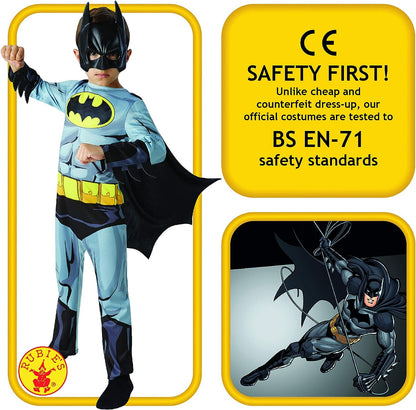 Batman Costume Classic Boys Comic Book Grey Batsuit 5