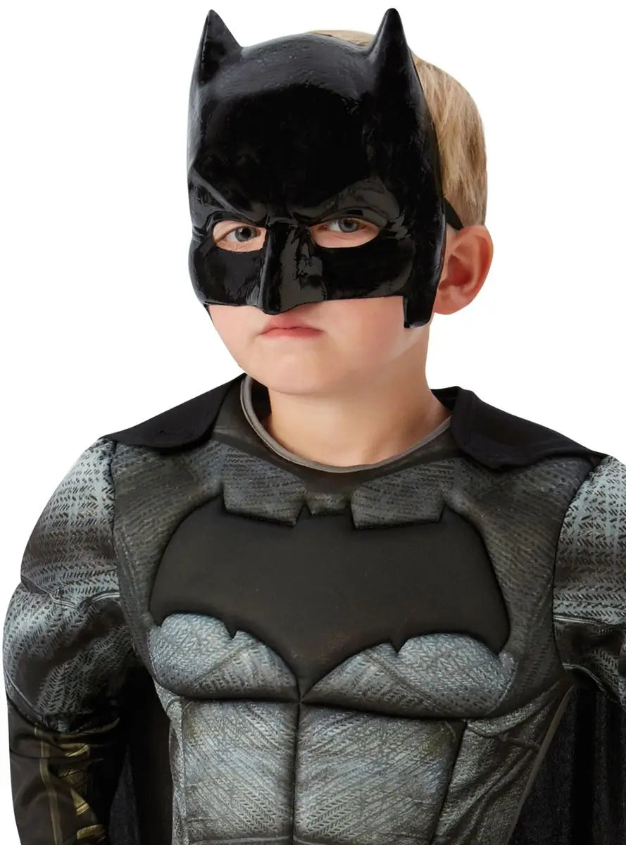 Batman Costume Justice League DC Kids Padded Muscle Batsuit 4