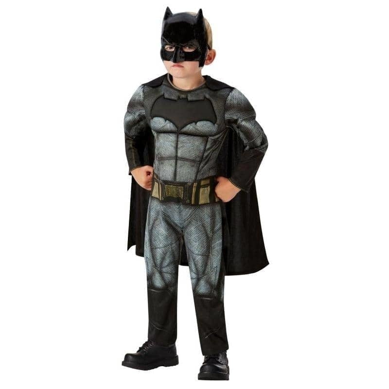 Batman Costume Justice League DC Kids Padded Muscle Batsuit 1