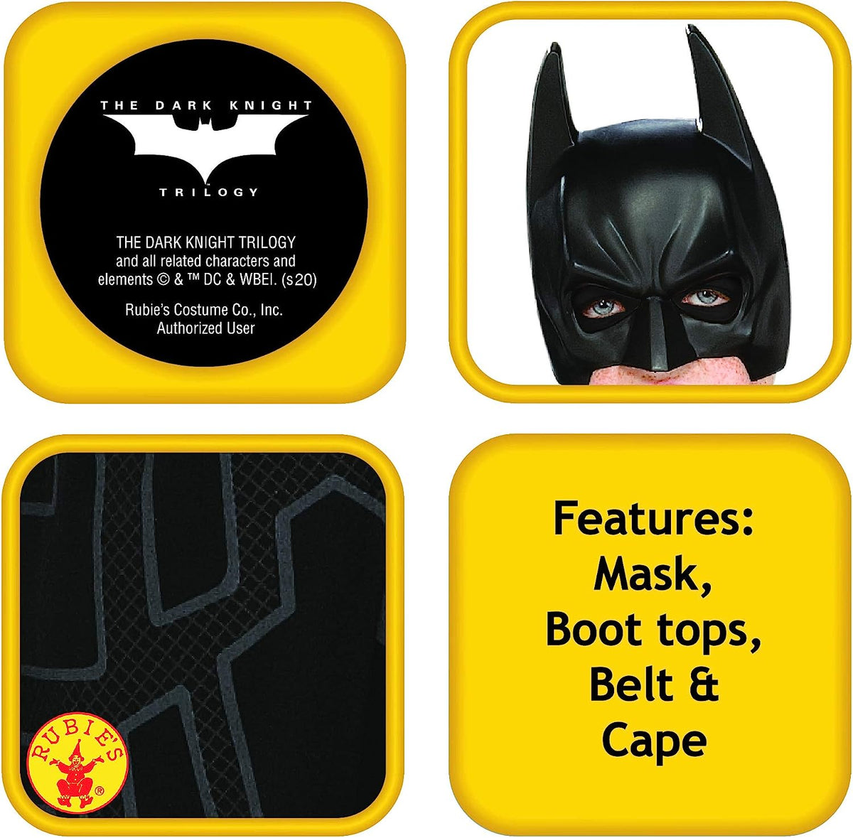 Batman Dark Knight Rises Childs Costume Mask Cape 3