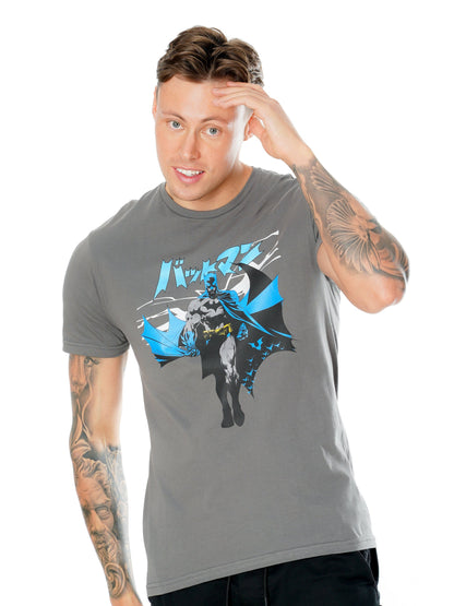 Batman Manga Cape Grey T-Shirt 4