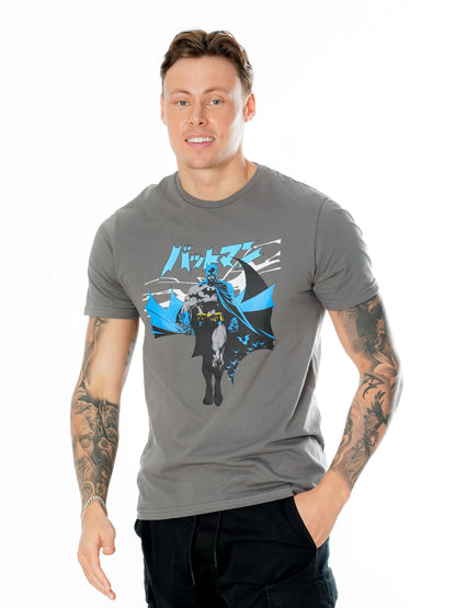 Batman Manga Cape Grey T-Shirt 5