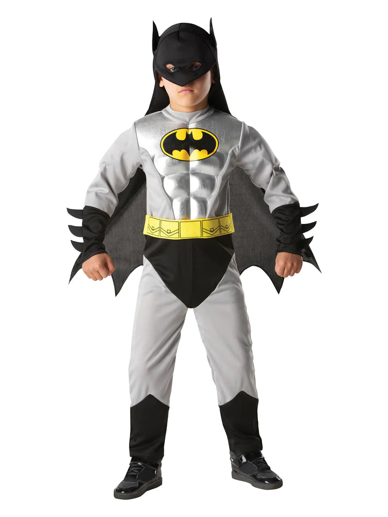 Batman Metallic Costume Deluxe Silver Batsuit Armour 1