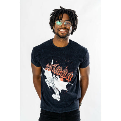 Batman Rock Acid Wash T-Shirt DC Adult 2