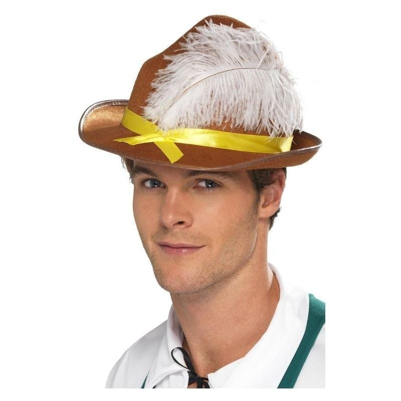 Bavarian Hat Adult Brown Oktoberfest German Costume Accessory 1