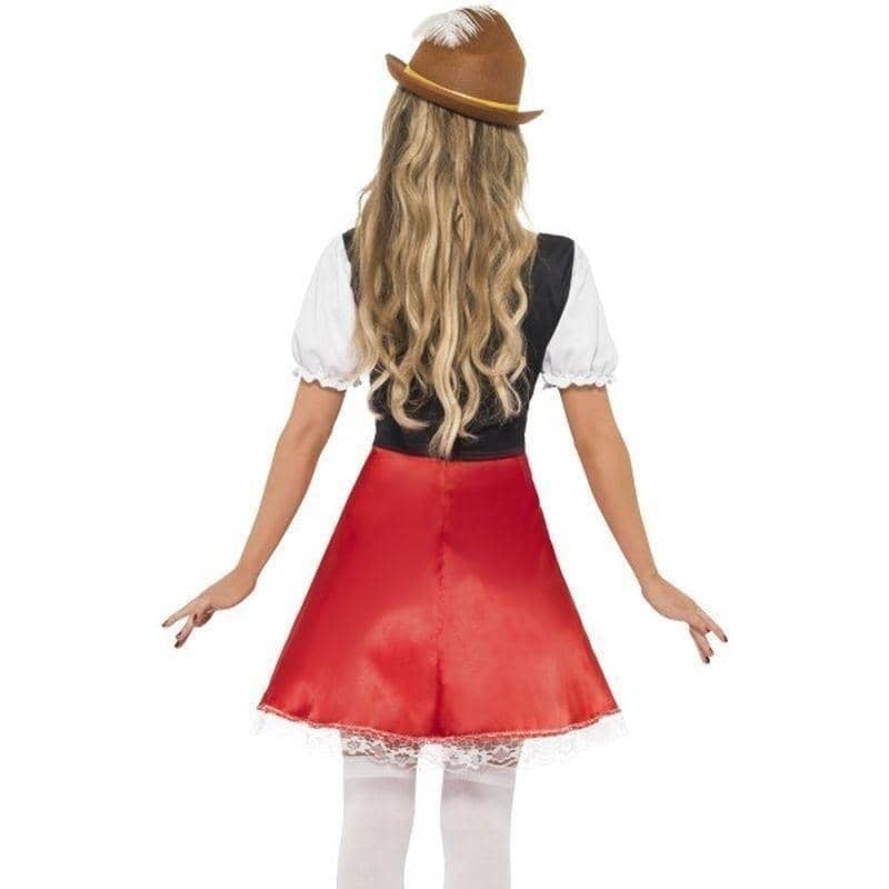 Bavarian Wench Costume Adult Red White_2