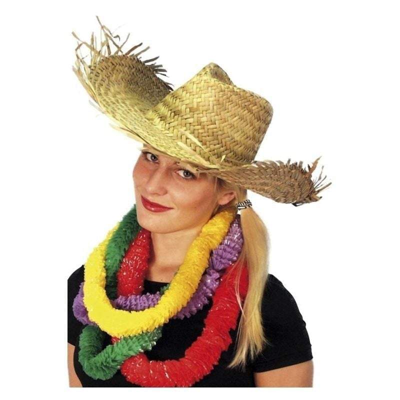 Beachcomber Hawaiian Straw Hat Adult 2