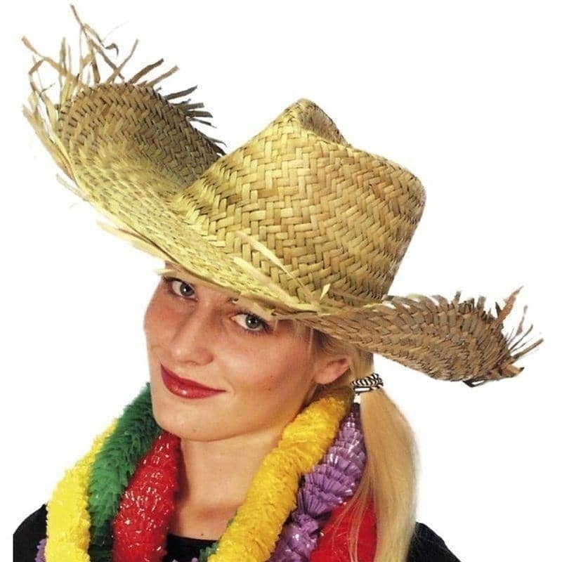 Beachcomber Hawaiian Straw Hat Adult 1