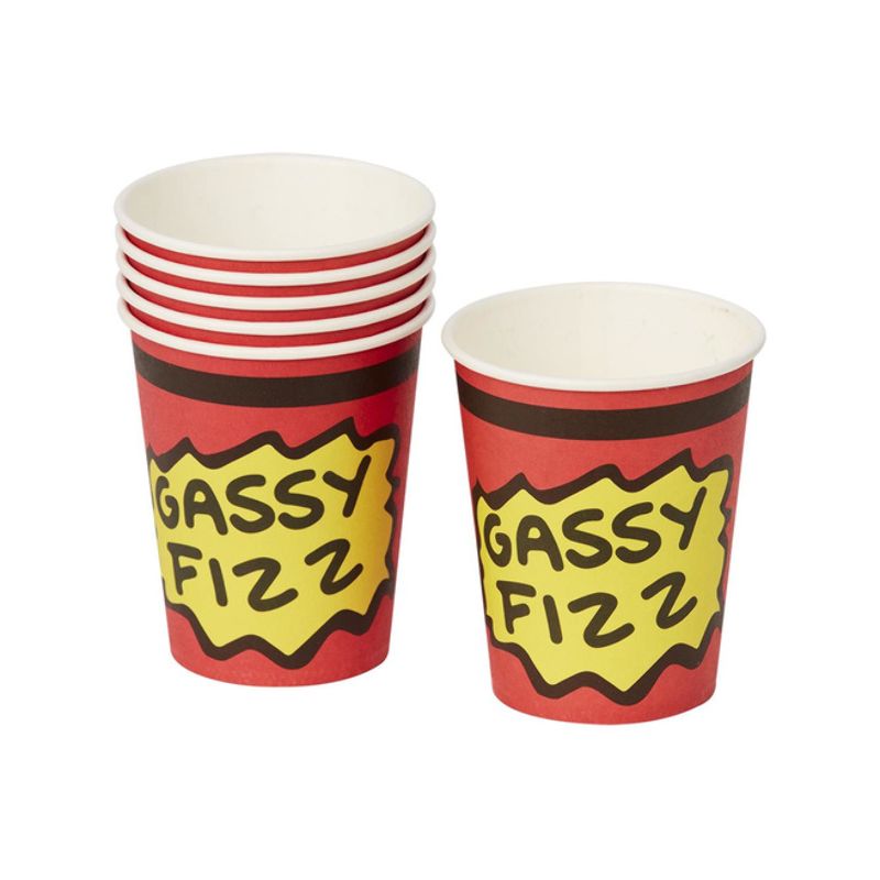 Beano Tableware Party Cups x8 Child Red Yellow Black 1