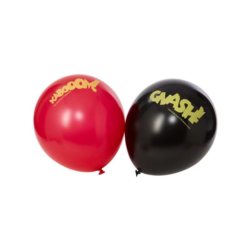 Beano Tableware Party Latex Balloons x12 Child Red Black 1