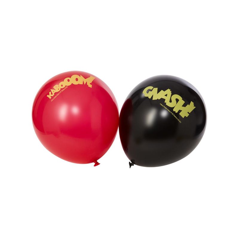 Beano Tableware Party Latex Balloons x12 Child Red Black_1