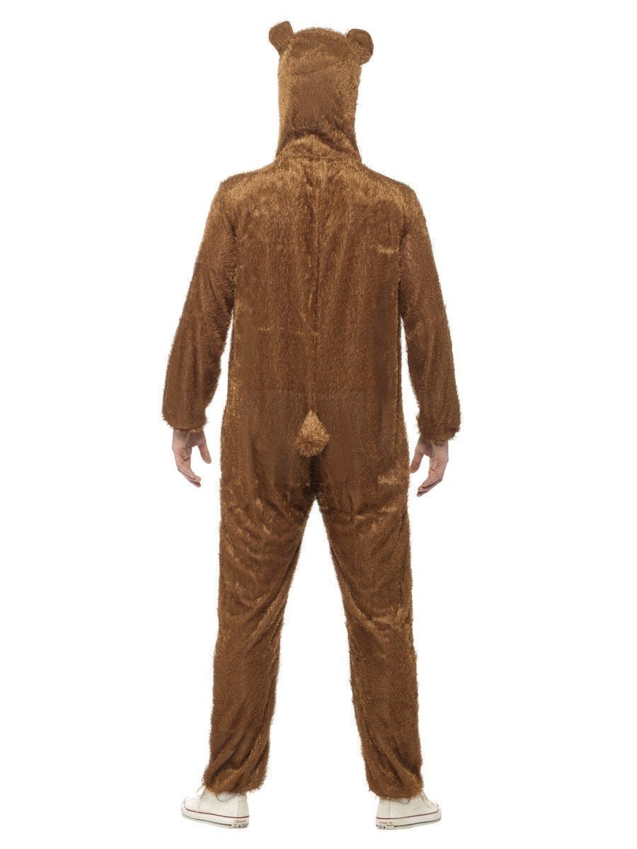 Bear Costume Adult Brown Jumpsuit