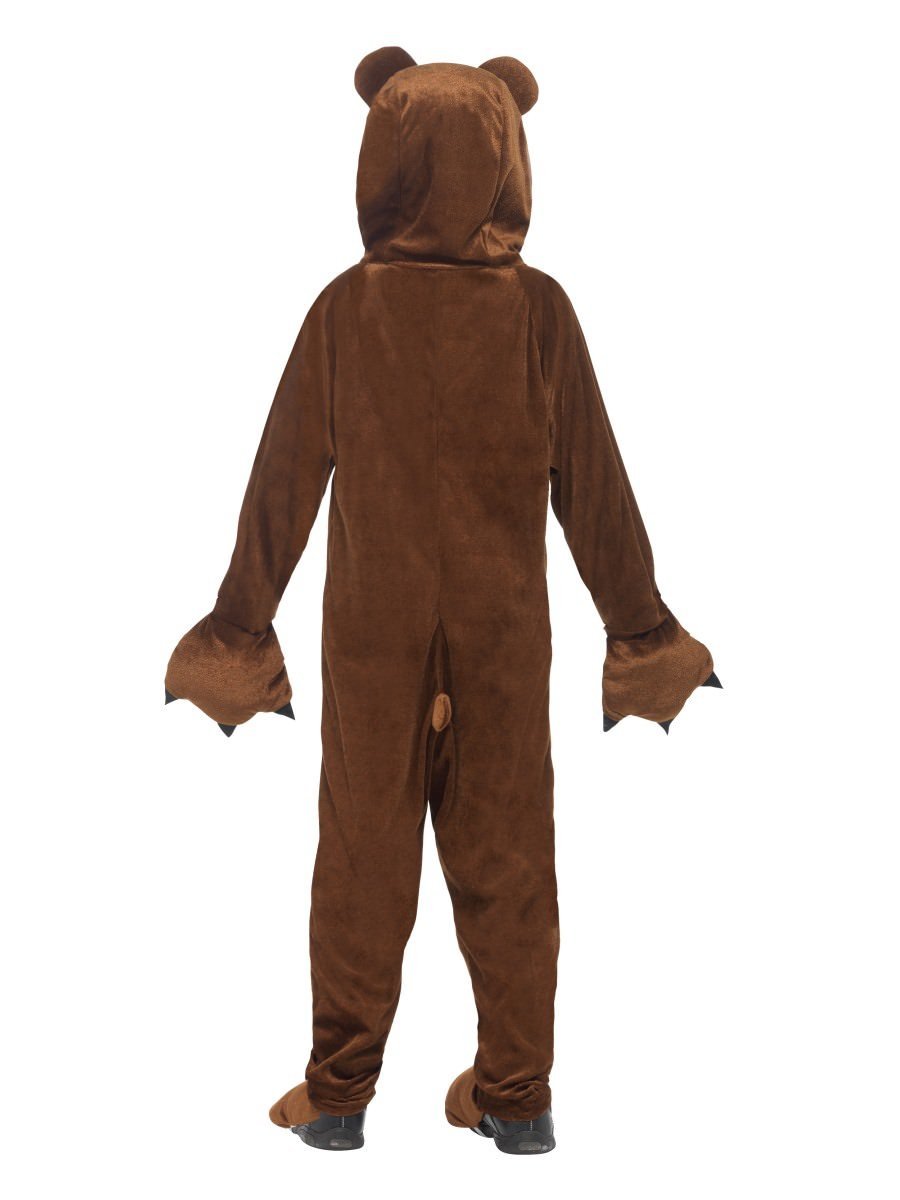 Bear Costume Kids Brown Jumpsuit with Claws 2