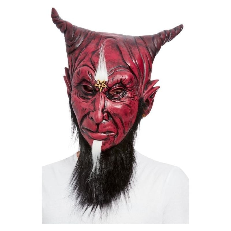 Bearded Satanic Devil Overhead Mask Latex 1