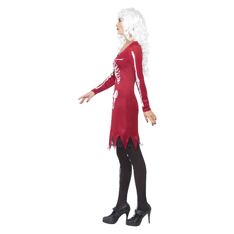 Beauty Bones Costume Red Ladies Skeleton Dress 3