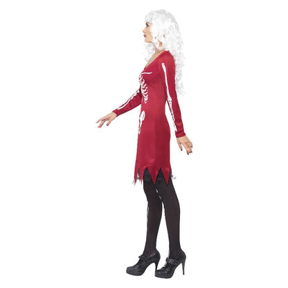Beauty Bones Costume Red Ladies Skeleton Dress 3