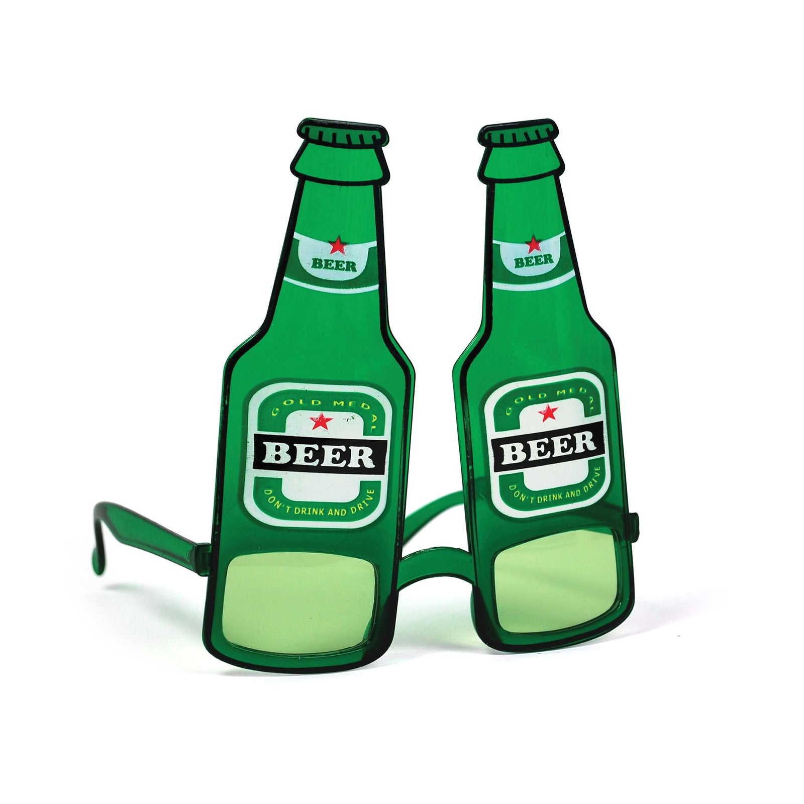 Beer Bottle Glasses 15cm High Costume Accessories 1