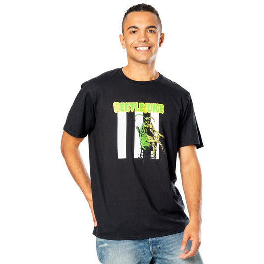 Beetlejuice Adult Unisex Black Beetle T-shirt 2