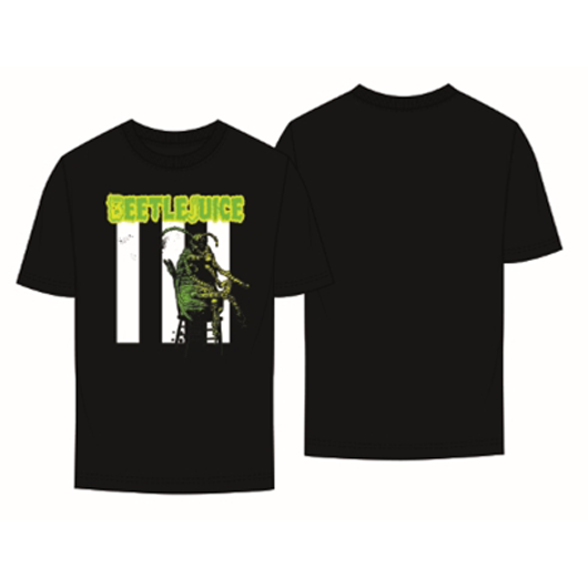 Beetlejuice Adult Unisex Black Beetle T-shirt 1