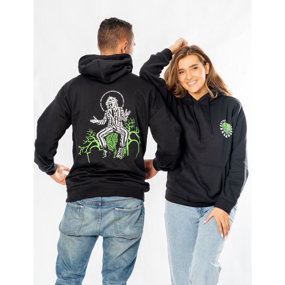 Beetlejuice Adult Unisex Black Front Back World Tour Hoodie_2