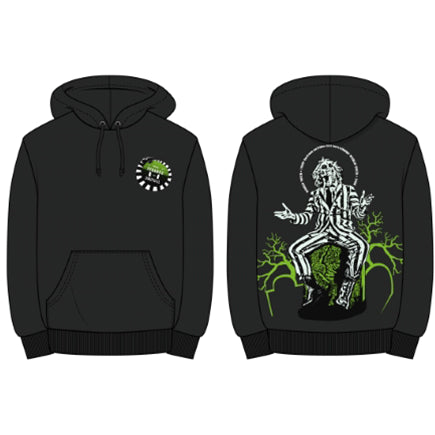Beetlejuice Adult Unisex Black Front Back World Tour Hoodie 1