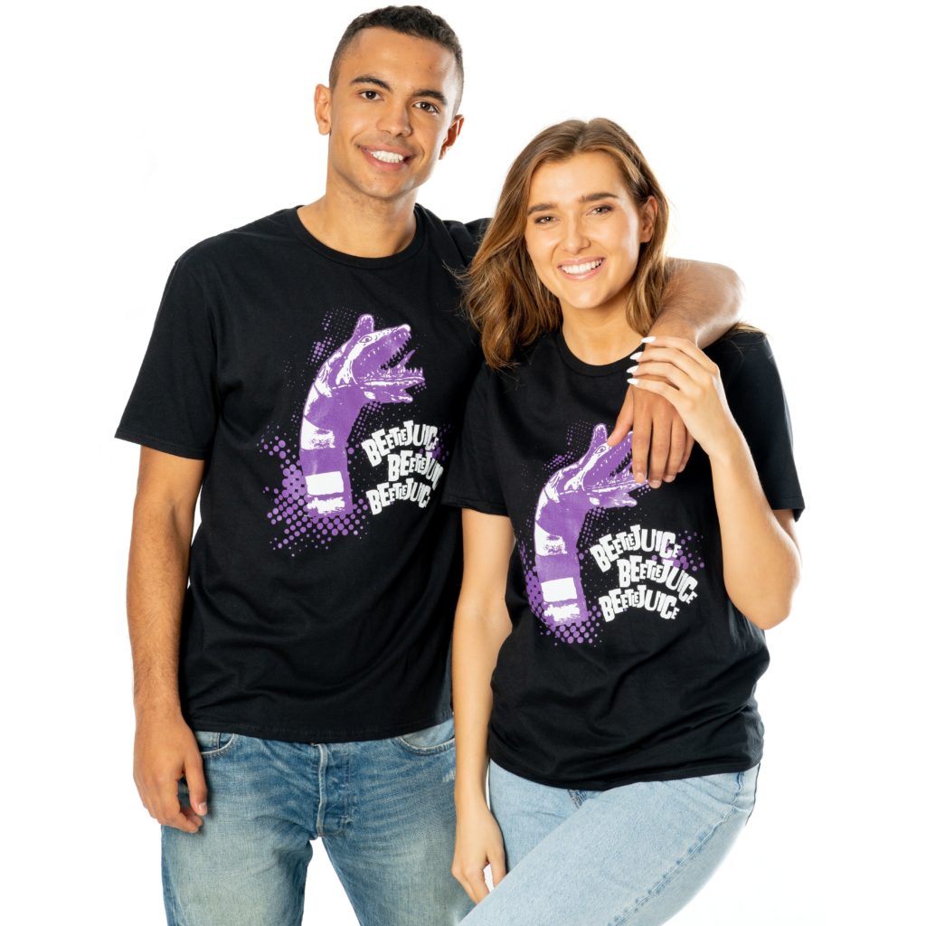 Beetlejuice Adults Unisex Black Sandworm T-Shirt Adult 3