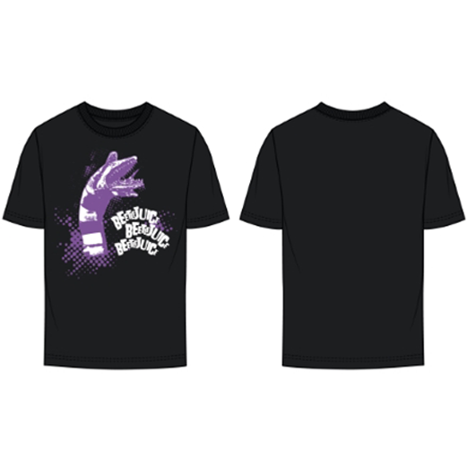 Beetlejuice Adults Unisex Black Sandworm T-Shirt Adult 1