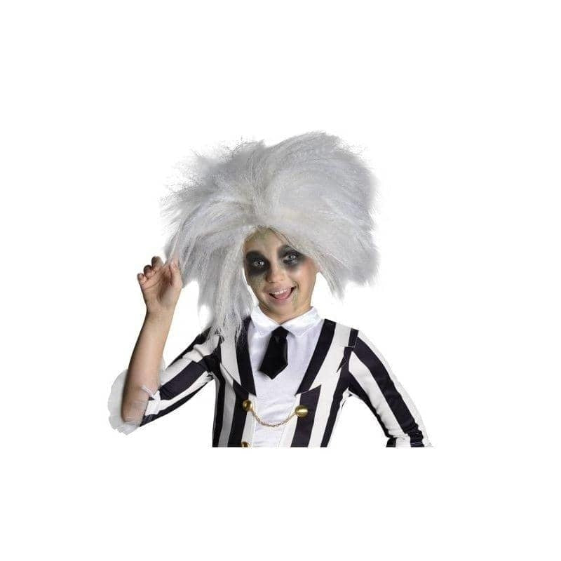 Beetlejuice Wig Child White Hair 1
