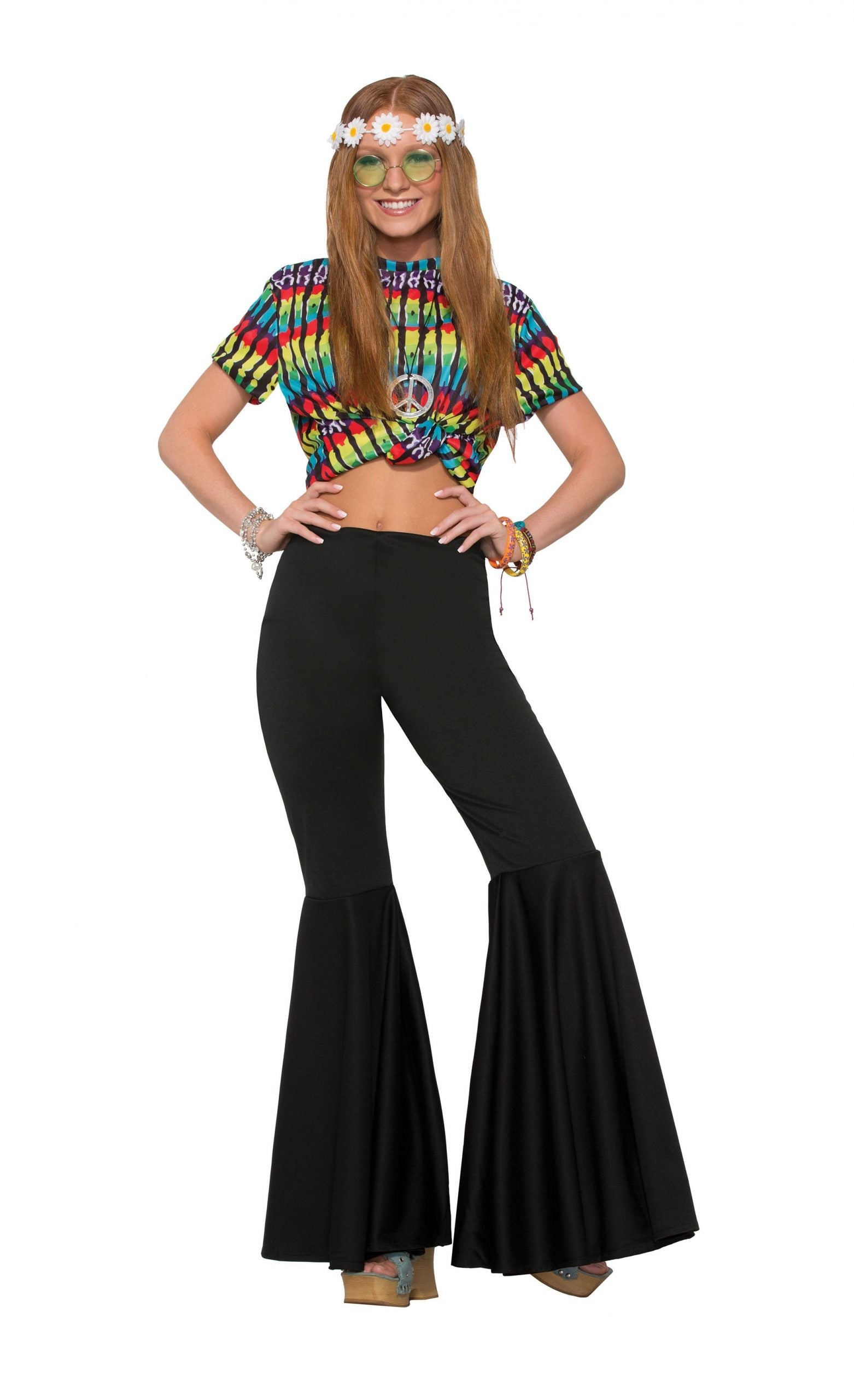 Bell Bottom Trousers Black 1
