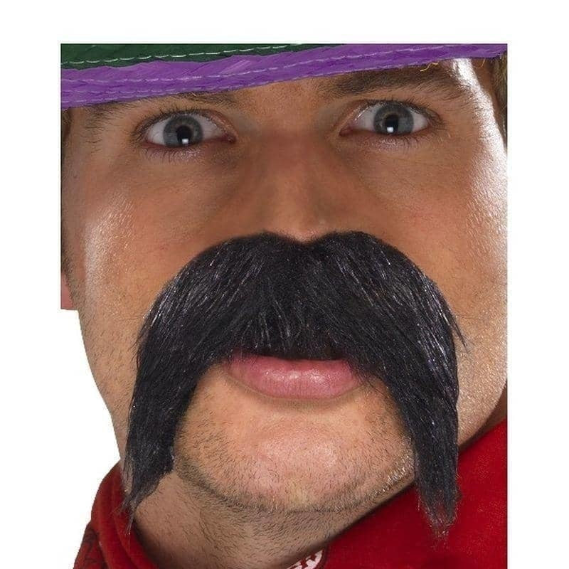Big Bushy Gringo Tash Adult Black Mexican Moustache 2