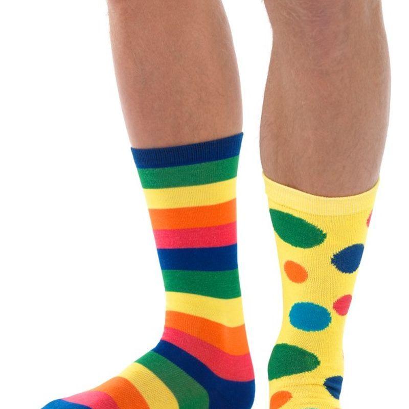 Big Top Clown Socks Unisex Adult Multi_1