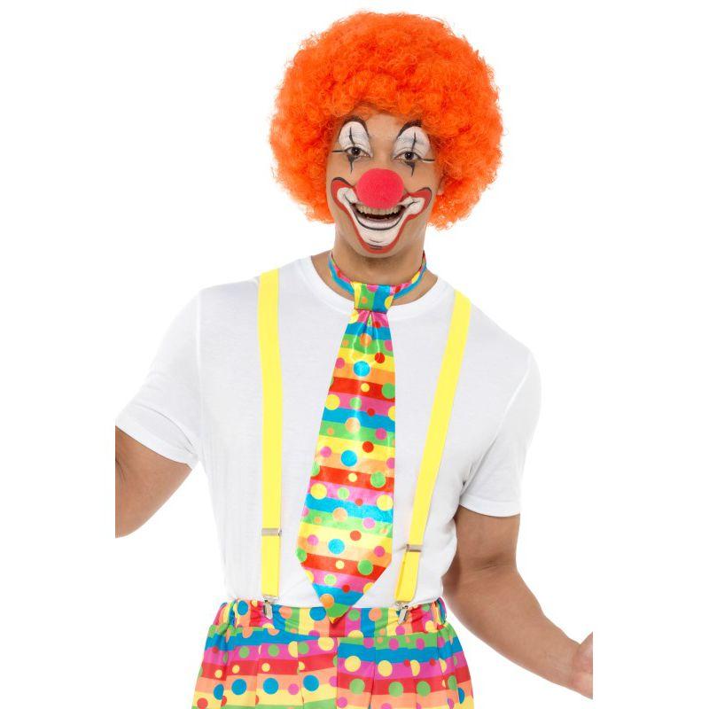 Big Top Clown Tie Adult Neon_1 sm-40136