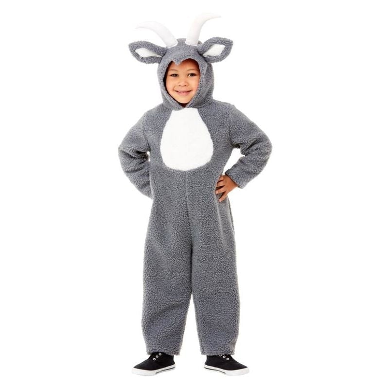 Billy Goat Costume Toddler Jumpsuit Grey 1