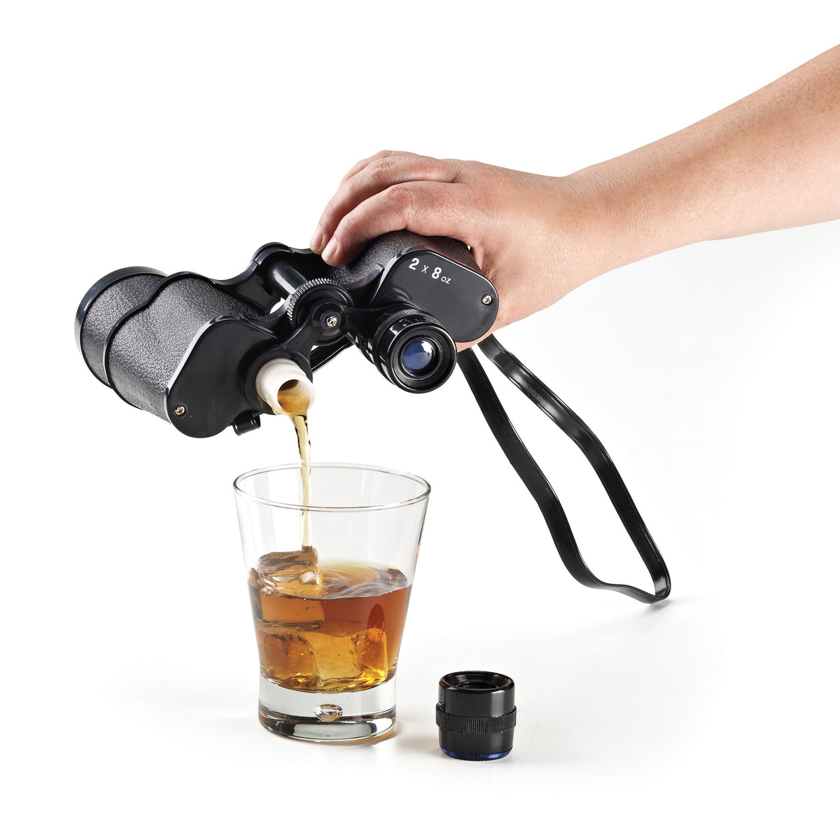 Binocular Flask Festival Drink Holder Joke 1