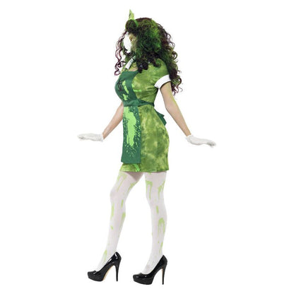 Biohazard Nurse Zombie Costume Green Adult Female 3