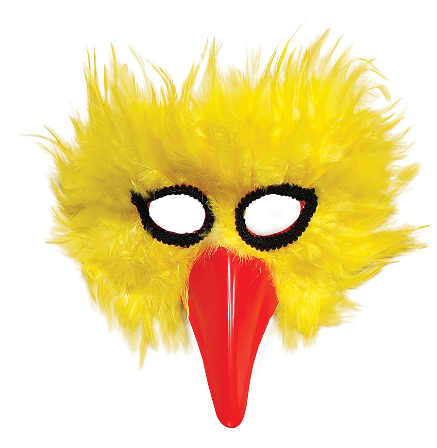 Bird Feather Eye Mask Yellow Masks Unisex_1