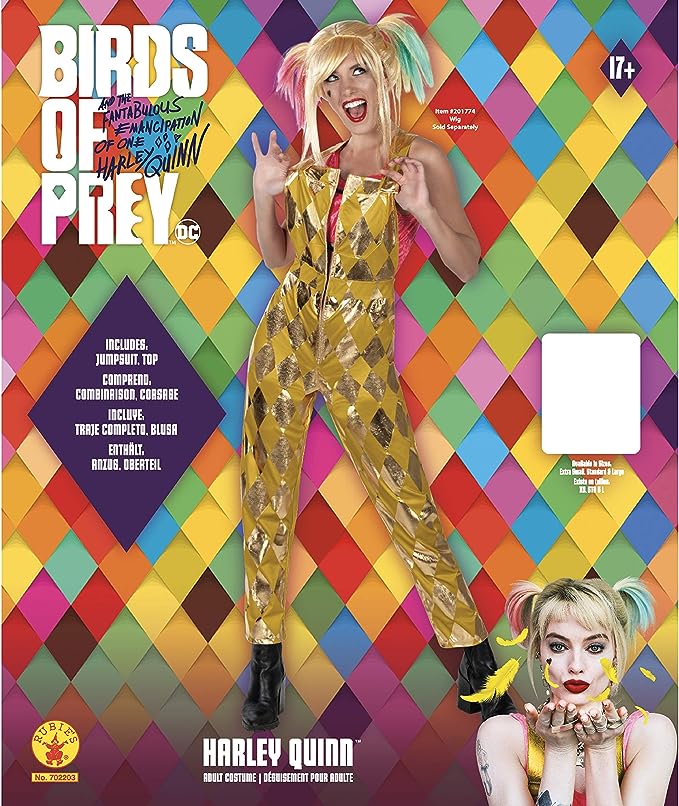 Birds of Prey Harley Quinn Costume Jumpsuit 2