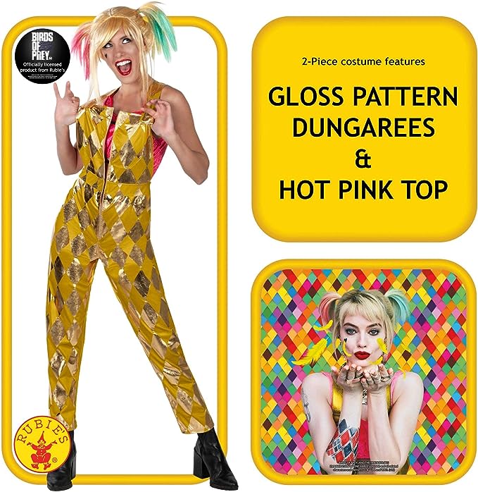Birds of Prey Harley Quinn Costume Jumpsuit 3