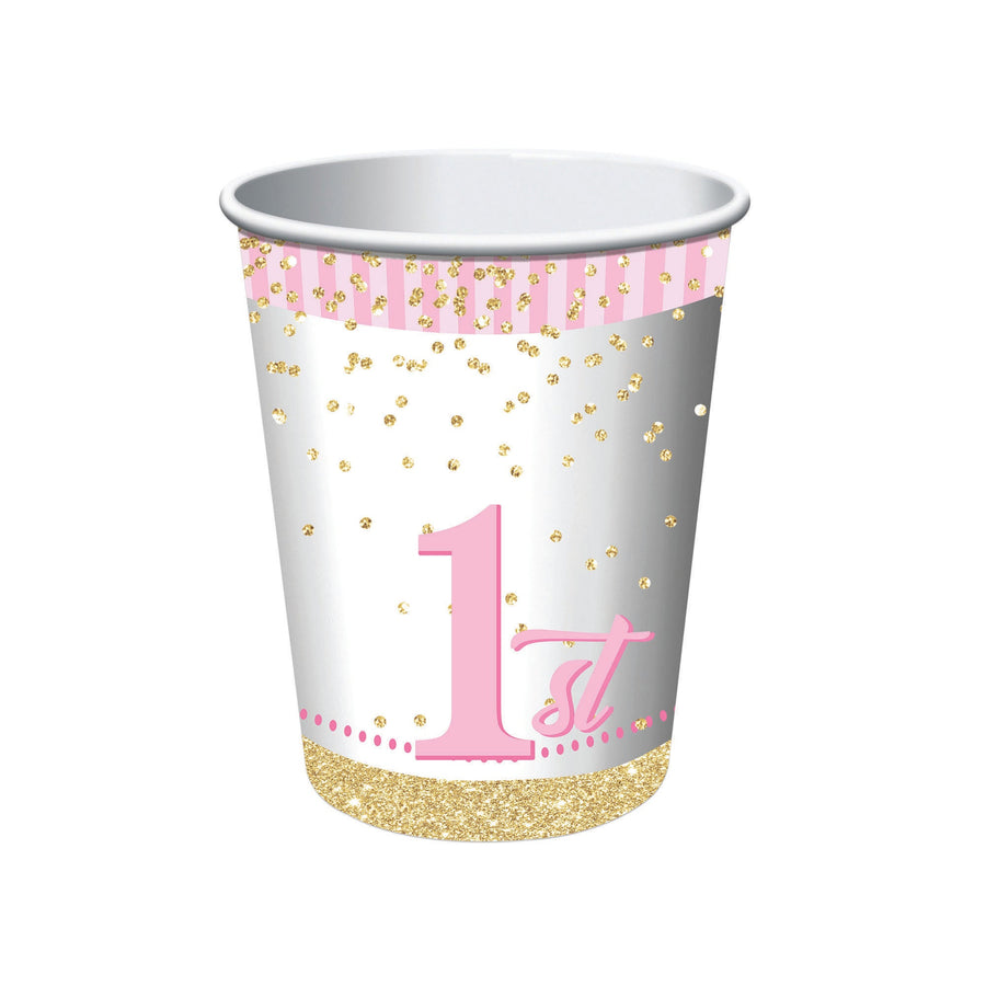 Birthday 1st Girl Cup Party Decoration Tableware_1