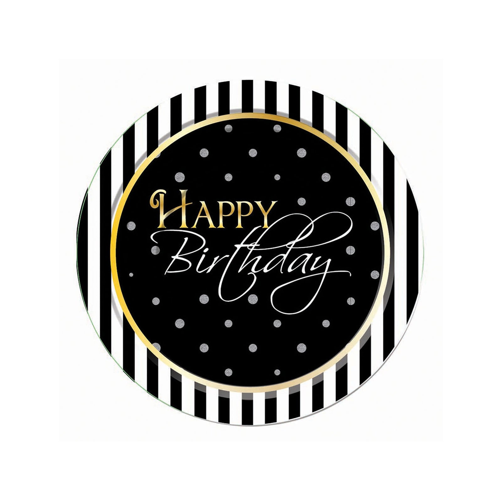 Birthday Elegant 17cm Plate Party Decoration 1
